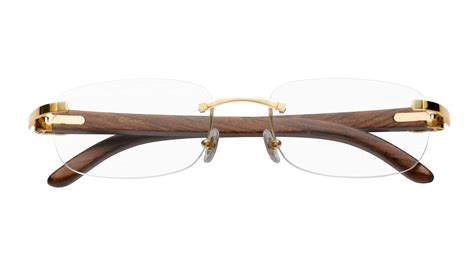 cartier wood frames replica|cartier rimless glasses wood.